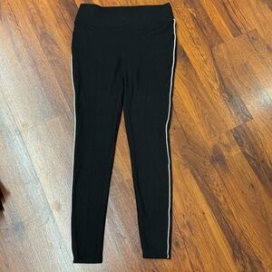 2/$30 Anthropologie Black pants with White Stripe